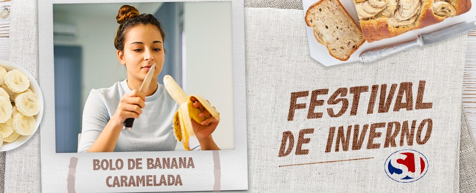 Bolo de Banana Caramelada